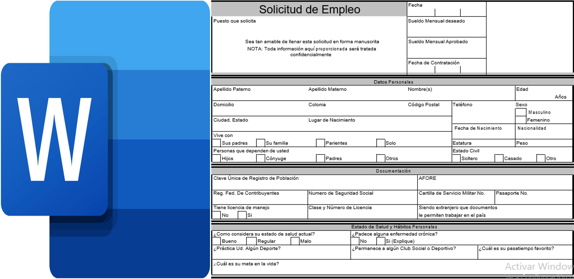 Descargar Plantilla Gratuita De Solicitud Simple En Word