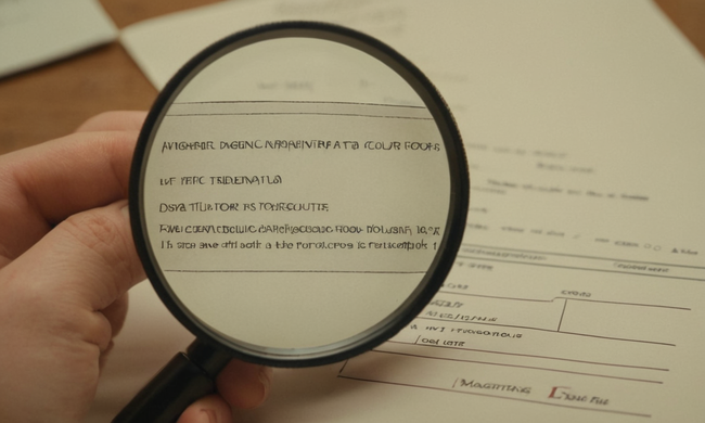 Una guía paso a paso sobre cómo corregir errores de datos con una lupa y una lista de verificación en el fondo.